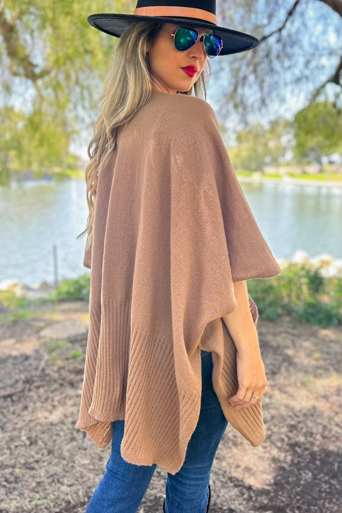 Soft Rib Knitted Shrug Cardigan
